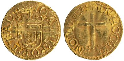 D.Jo&atilde;o III - Calv&aacute;rio, MBC, A.G:175.03, 3,32gr, Ouro, Portugal