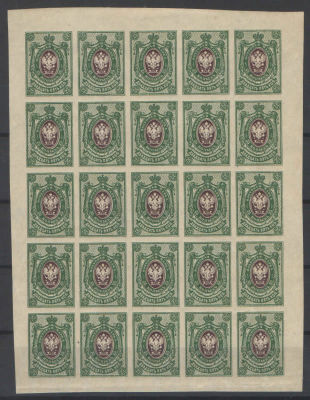 26 выпуск. Часть листа 5х5. Номер по каталогу Стандарт Коллекции № 148 Состояние материала: **