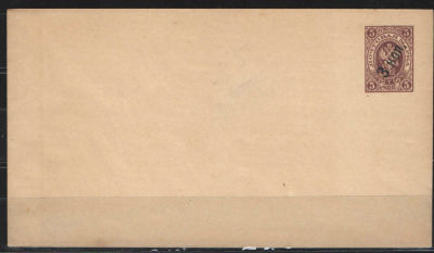 1909 г. Цельная вещь. Конверт.19 выпуск. №53С по каталогу Крамаренко. 143/81.