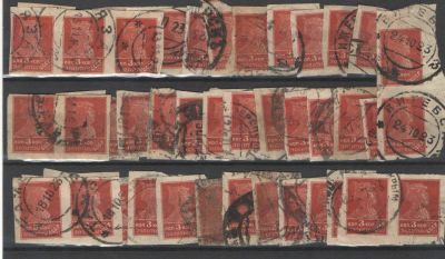 1923 г. 3.Золотой стандарт. Литография. Без ВЗ. Без перфорации. Гашеный. 50 шт. По С/К - 4500 руб. 