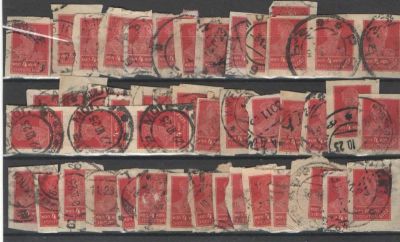 1923 г. 4.Золотой стандарт. Литография. Без ВЗ. Без перфорации. Гашеный. 50 шт. По С/К - 3750 руб. 