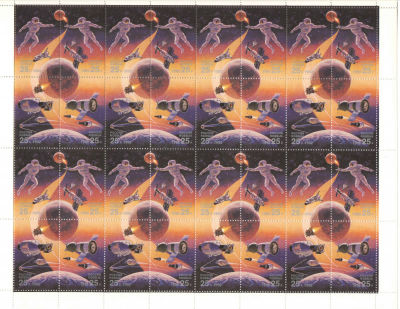 1992 г. Освоение космического пространства. Номер по каталогу СК 22-25Состояние материала: **