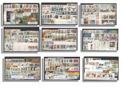 Коллекция марок Современной России с 1992 до 2019 года: Марки, Блоки, Малые Листы, стандартные 