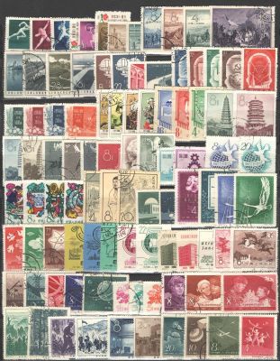 1957-58 гг. Китай.# Годовые наборы.( 96 марок). Без блоков. Состояние материала: гашеная