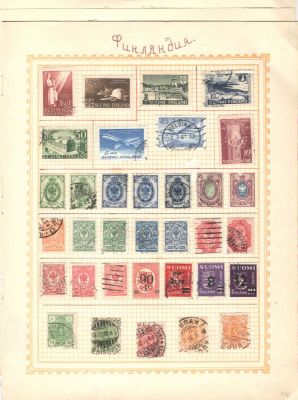 Финляндия. Лот из марок Финляндии. Разный период. Красивые гашения. Качество: почтовое гашение 