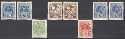 1926 г. СССР. По С/К №153/160. В помощь беспризорным детям. 8 марок с водой и без воды. 