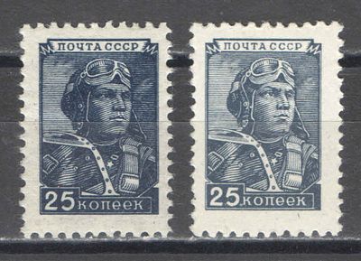 1949/54 г. По С/К №1295 (1,2). Стандартный выпуск. №1295 (1) - рис. 14,5*21,5, №1295 (2) - рис. 