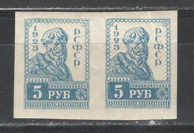 1923 г. РСФСР. По С/К №0111. Стандартный выпуск. Пара. Качество: с оригинальным клеем без 