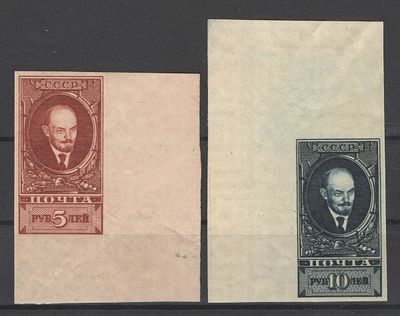 1925 г. #СССР. Ст.выпуск. Без перфорации. Красивые поля! По С/К№0100/0101.Состояние:**.