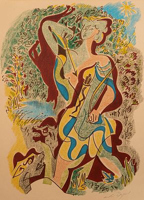 Andr&egrave; Masson (Balagny sur Th&eacute;rain 1896 - Parigi 1987) - Les sonnets de Louise Lab&eacute;, 1972