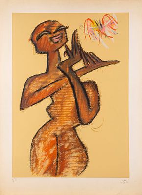 Roberto Sebastian Matta (Santiago Del Cile 1911 - Civitavecchia 2002) - Nudo di donna - Roberto 