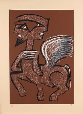 Roberto Sebastian Matta (Santiago Del Cile 1911 - Civitavecchia 2002) - Centauro alato - Roberto 