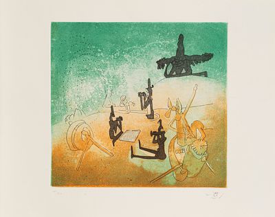 Roberto Sebastian Matta (Santiago Del Cile 1911 - Civitavecchia 2002) - Autoapocalipse, 1984 - Robe 