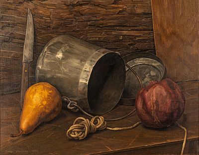 Luigi Lucioni - Luigi Lucioni (Malnate 1900 - New York 1988) - Still life with pomegranate, 1959. o