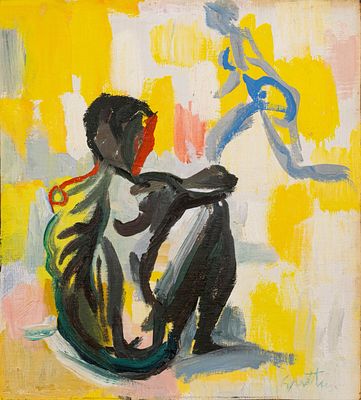 Renato Guttuso - Renato Guttuso (Bagheria 1911 - Roma 1987) - Study for “La spiaggia”, 1955. oil