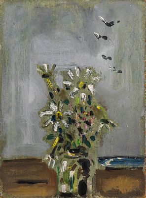 Filippo de Pisis - Filippo de Pisis (Ferrara 1896 - Milano 1956) - White daisies, 1951. oil on