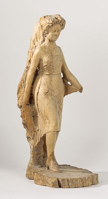Pericle Fazzini - Pericle Fazzini (Grottammare 1913 - Roma 1987) - Sketched figurine , 1938. wood