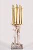 Giosetta Fioroni - Giosetta Fioroni (Roma 1932) - The golden cage, 1998/'99. white, gold and green תמונה - 1