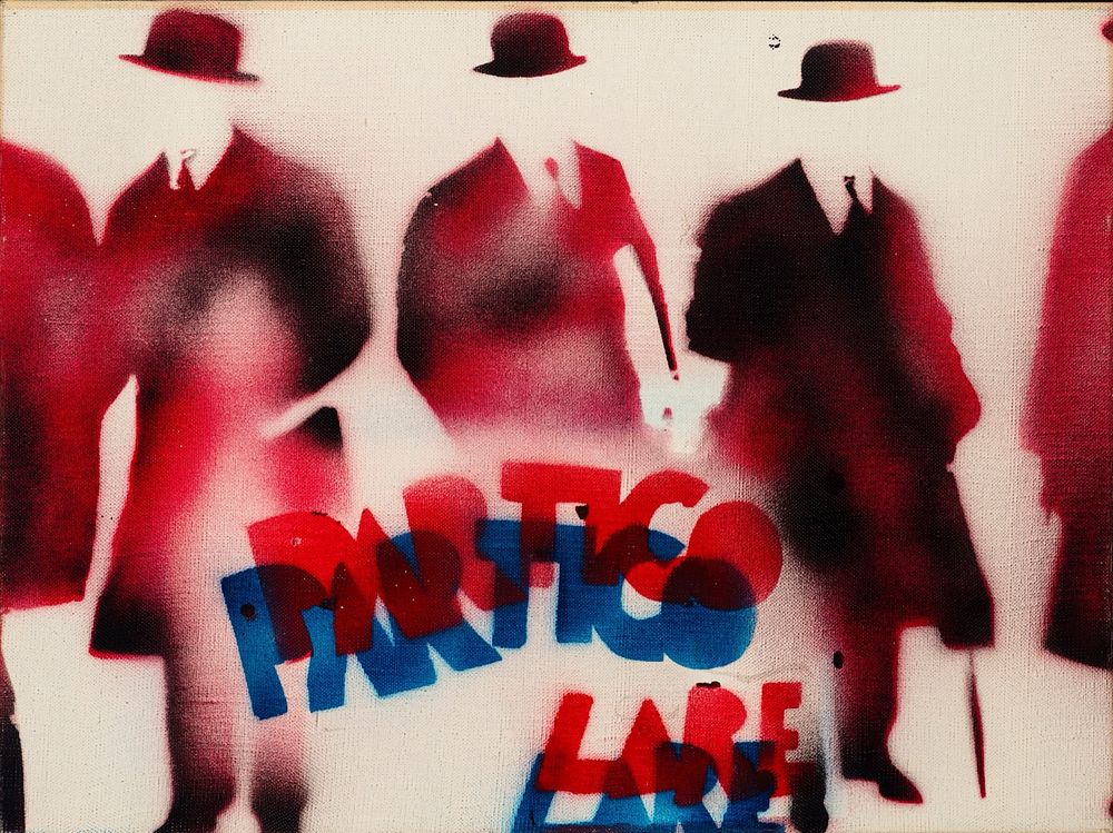 Mario Schifano - Mario Schifano (Homs 1934 - Roma 1998) - Particolare, 1978. spray enamel on 