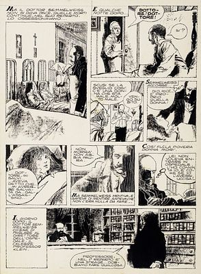 Dino Battaglia - L'assassino invisibile, 1972 - Dino Battaglia - L'assassino invisibile, 1972 25 x 