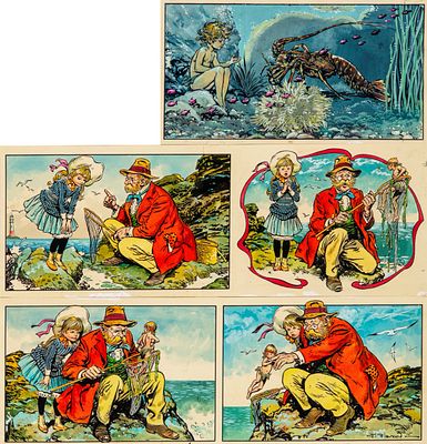 Jesus Blasco - The Water Babies, 1970s - Jesus Blasco - The Water Babies, 1970s 37 x 38 cm tempera 