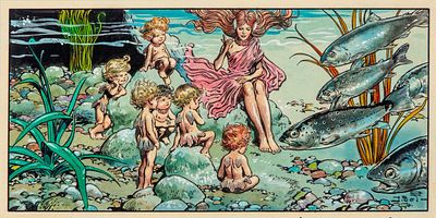 Jesus Blasco - The Water Babies, 1970s - Jesus Blasco - The Water Babies, 1970s 25 x 12,5 cm 