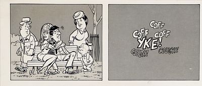 Bonvi (Franco Bonvicini) - La panchina, 1970s - Bonvi (Franco Bonvicini) - La panchina, 1970s 32 x 