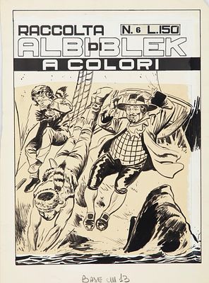 Antonio Canale - Kiwi / Blek, 1956 - Antonio Canale - Kiwi / Blek, 1956 21 x 28,5 cm matita e 