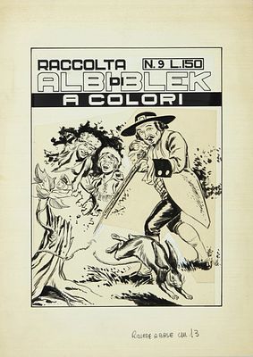 Antonio Canale - Kiwi / Blek, 1956 - Antonio Canale - Kiwi / Blek, 1956 25 x 35 cm matita e china 