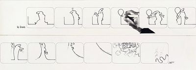 Osvaldo Cavandoli - La Linea - Il palloncino, 1975 - Osvaldo Cavandoli - La Linea - Il palloncino 