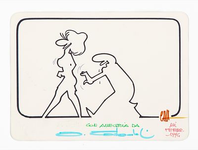 Osvaldo Cavandoli - La Linea e le tentazioni, 1980s - Osvaldo Cavandoli - La Linea e le tentazioni 