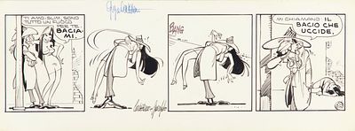 Giorgio Cavazzano - Slim Norton, 1977 - Giorgio Cavazzano - Slim Norton, 1977 35 x 13 cm matita e 