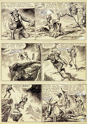 EsseGesse - Il grande Blek, 1950s - EsseGesse - Il grande Blek, 1950s 23,5 x 33 cm matita e china 