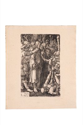 Lucas van Leyden - La cattura di Cristo, 1521 (…) Bulino. mm 115x74. con il monogramma e la 