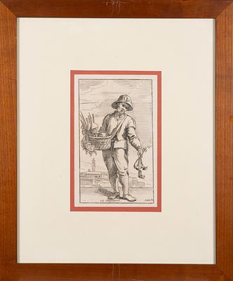 Annibale Carracci - Le Arti di Bologna, 1646 (…) Insieme di 5 acqueforti originali tratte da Le 