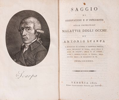 Antonio Scarpa - Saggio di osservazioni e d'esperienze sulle principali malattie degli occhi. 