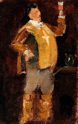 Lorenzo Viani (Viareggio 1882 - Lido di Ostia 1936) - Moschettiere, 1904-1905 ca. - Lorenzo Viani 