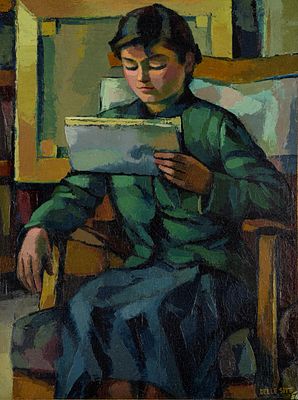 Mino Delle Site (Lecce 1914 - Roma 1996) - Fanciulla che legge, 1956 - Mino Delle Site (Lecce 1914 