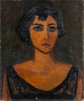 Antonio Corpora (Tunisi 1909 - Roma 2004) - Ritratto femminile - Antonio Corpora (Tunisi 1909 - 