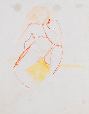 Antonietta Rapha&euml;l Mafai (Kaunas 1895 - Roma 1975) - Nudo, (1963) - Antonietta Rapha&euml;l Mafai 