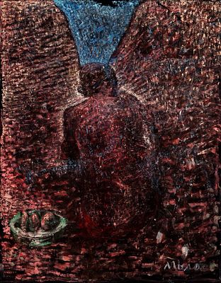 Ruggero Savinio (Torino 1934) - Musa, 1986 - Ruggero Savinio (Torino 1934) - Musa, 1986 cm 140 x 