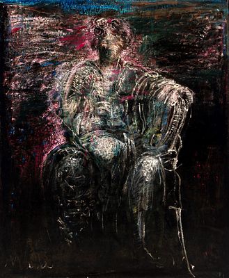 Ruggero Savinio (Torino 1934) - Musa, 1989 - Ruggero Savinio (Torino 1934) - Musa, 1989 cm 162 x 