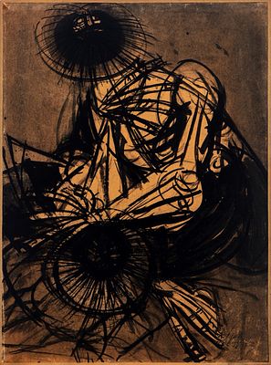 Luigi Spazzapan (Gradisca d'Isonzo 1889 - Torino 1958) - Figure - Luigi Spazzapan (Gradisca 