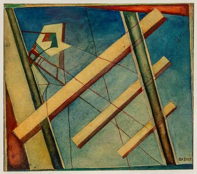 Mario Radice (Como 1898 - Milano 1987) - Composizione V.3.S.B, 1941 - Mario Radice (Como 1898 - 