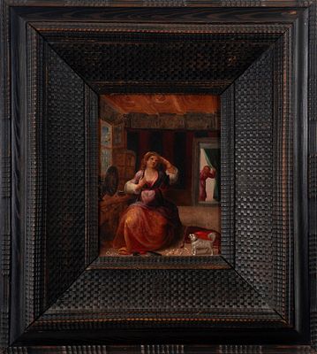 Scuola fiamminga, secolo XVII - Vanitas - Scuola fiamminga, secolo XVII - Vanitas cm 22 x 17,5 