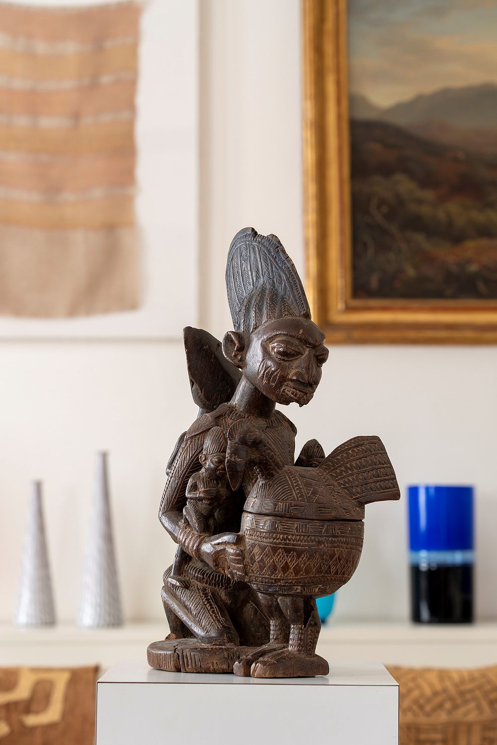 Yoruba, Nigeria - Figura divinatoria - Yoruba, Nigeria - Figura divinatoria 
48 &times; 20 &times; 