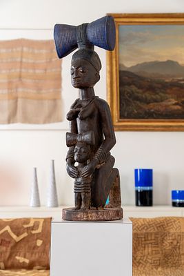 Yoruba, Nigeria - Figura divinatoria “Shango” - Yoruba, Nigeria - Figura divinatoria “Shango” 81 &times; 
