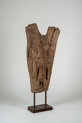 Dogon, Mali - Antica struttura di sostegno del tetto di un Toguna - Dogon, Mali - Antica struttura 