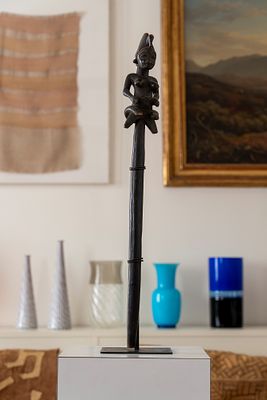 Yoruba, Nigeria - Bastone di comando - Yoruba, Nigeria - Bastone di comando 69 &times; 8.5 &times; 9 cm in 