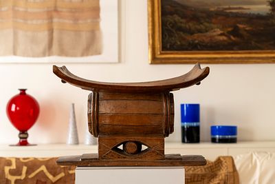 Ashanti, Ghana - Trono - Ashanti, Ghana - Trono 37 x 52 x 29 cm in legno dalla forma insolita che 